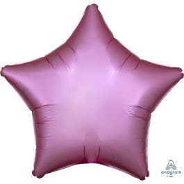 Flamingo Pink Star Foil Balloon 19 Inch Decoration - Image 1