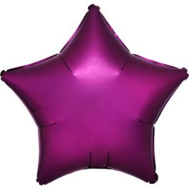 Magenta Star Foil Balloon 19 Inch - Party Decoration - Image 1