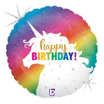 Glittering Unicorn Balloon - 5-Pack - Image 1
