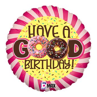 Donut Birthday Balloon - 5-Pack - Image 1