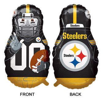 Pittsburgh Steelers Football Balloon - 3-Pack - Image 1