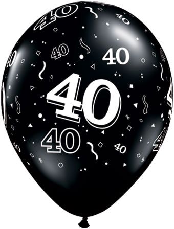 40th Birthday Balloons - Bag of 50 - Image 1