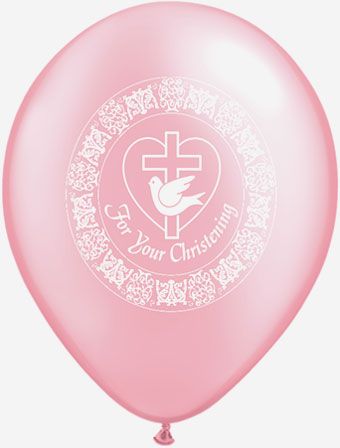 Christening Dove Balloons - Bag of 50 - Image 1