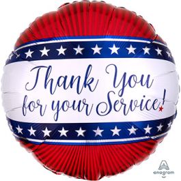 Patriotic Thank You Balloon 18 Inch - 5-Pack - Image 1