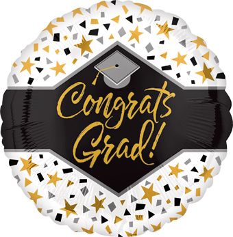 Congrats Grad Balloons - 5-Pack - Image 1