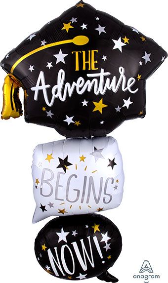 Grad Stacker Balloon 61" - Adventure Begins - Image 1