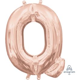 Rose Gold Foil Balloon Letter Q - Party Supplies - Image 1