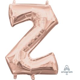 Rose Gold Letter Z Foil Balloon - 18 Inch - Image 1