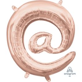 Rose Gold @ Symbol Foil Balloon - Decorative Party Decor - Image 1