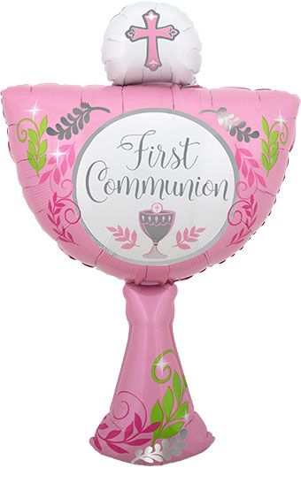 First Communion Chalice Balloon - 3-Pack - Image 1