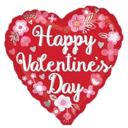 Red Heart Balloon 9 Inch - 5-Pack Valentine's Day - Image 1