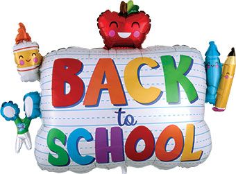 Back to School Balloons - 3-Pack - Image 1