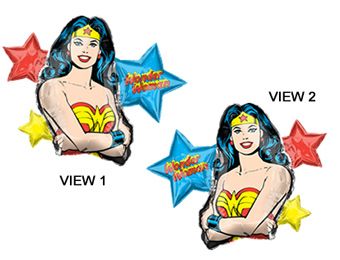 Wonder Woman Balloons - 3-Pack - Image 1