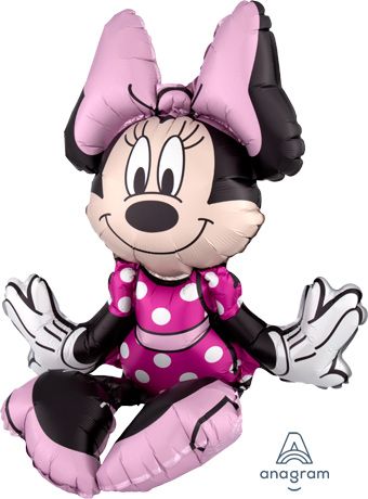 Sitting Minnie Mouse Balloons - 3-Pack - Image 1