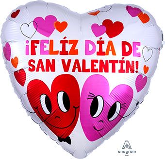 Valentine's Heart Balloons - 5-Pack - Image 1