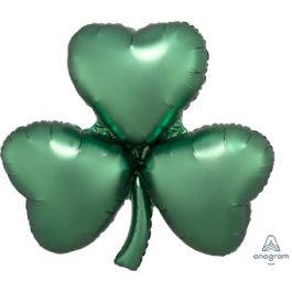Emerald Shamrock Balloon 29" - 3-Pack - Image 1