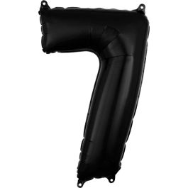Black Number 7 Foil Balloon 26 Inch - Image 1