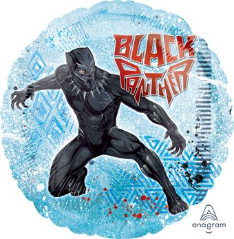 Black Panther Balloons - 5-Pack - Image 1