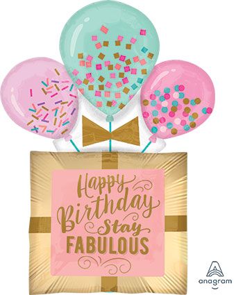 Stay Fabulous Birthday Balloon - 3-Pack - Image 1