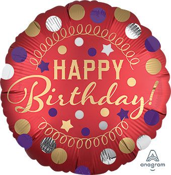 Happy Birthday Balloon - 5-Pack - Image 1