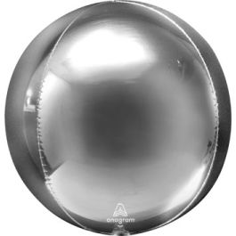Silver ORBZ Jumbo Balloon 21 Inch - Set of 3 - Image 1