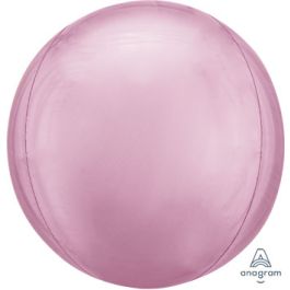 Pastel Pink Orbz Balloon 16 Inch Foil - Party Decor - Image 1
