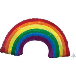 Iridescent Rainbow Foil Balloon 34 Inch - Image 1