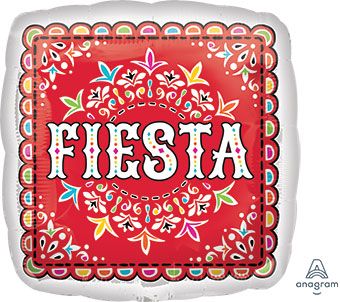 Fiesta Balloon 5-Pack - 18 Inch Foil - Image 1