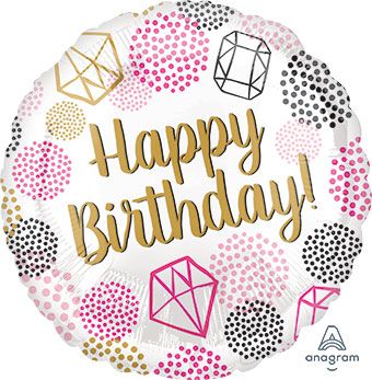 Happy Birthday Balloon - 5-Pack - Image 1