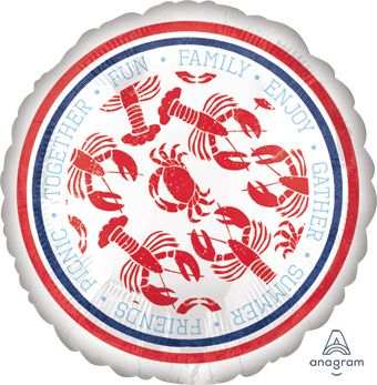 Seafood Lobster Crab Fest Balloon - 5-Pack - Image 1
