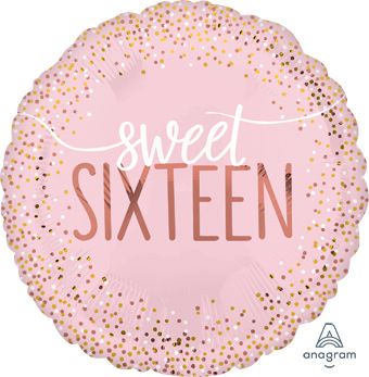 Sweet Sixteen Balloon - 5-Pack - Image 1