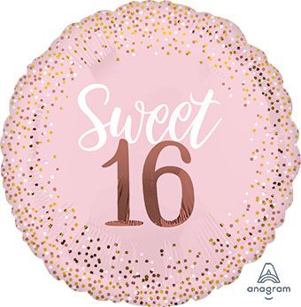 Sweet 16 Balloon - 3-Pack - Image 1