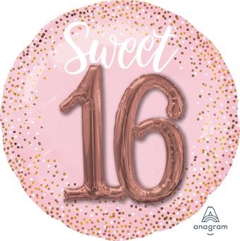 Sweet 16 Balloon 36 Inch Foil - Party Supplies - Image 1