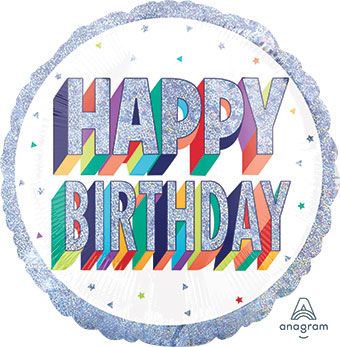 Happy Birthday Foil Balloon - 18 Inch - Image 1