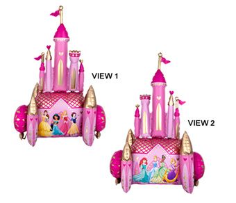 Princess Castle Balloon 55" - Disney Princess Birthday - Image 1