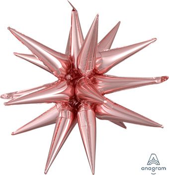 Magic Star Cluster Large Rose Gold Balloon 35" - Image 1
