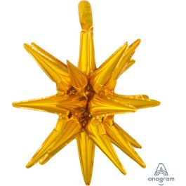 Gold Star Cluster Foil Balloons 20 Inch - Image 1