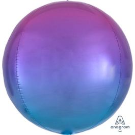 Ombre Pink & Blue ORBZ Balloon 16 Inch Foil - Image 1