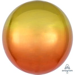 Ombre Yellow & Orange Foil Balloon 16 Inch - Image 1