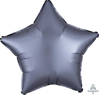 Graphite Star Balloon - 5-Pack - Image 1