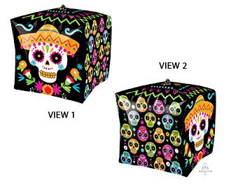 Day of the Dead Cube Decorations - 5-Pack - Image 1