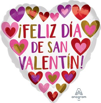 Valentine's Day Heart Balloon - 5-Pack - Image 1