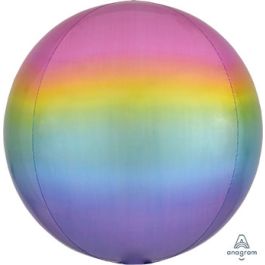 Pastel Rainbow Orbz Balloon 16 Inch - Image 1