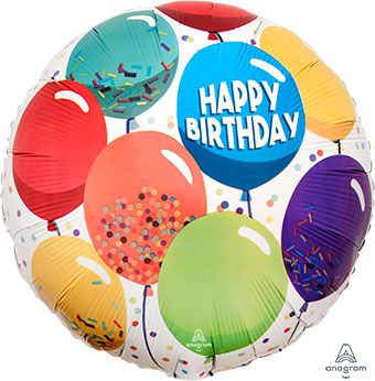 Happy Birthday Balloon - 5-Pack - Image 1