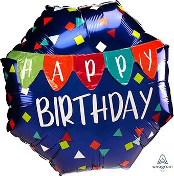 Happy Birthday Balloon 22" Foil - Party Supplies - Image 1