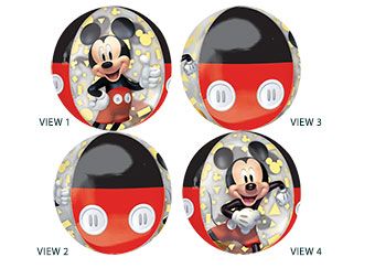 Mickey Mouse Balloons - 3-Pack - Image 1