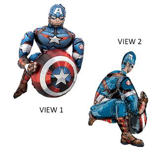 Captain America Balloon 39" Foil - Marvel Superhero Party - Image 1
