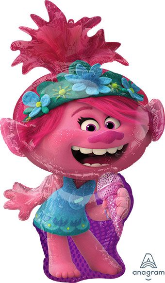 Trolls World Tour Poppy Balloons - 3-Pack - Image 1