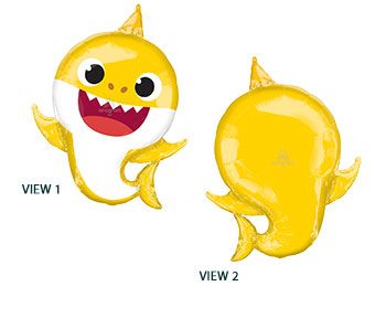 Baby Shark Balloons - 3-Pack - Image 1