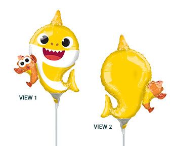 Baby Shark Balloons - 5-Pack - Image 1